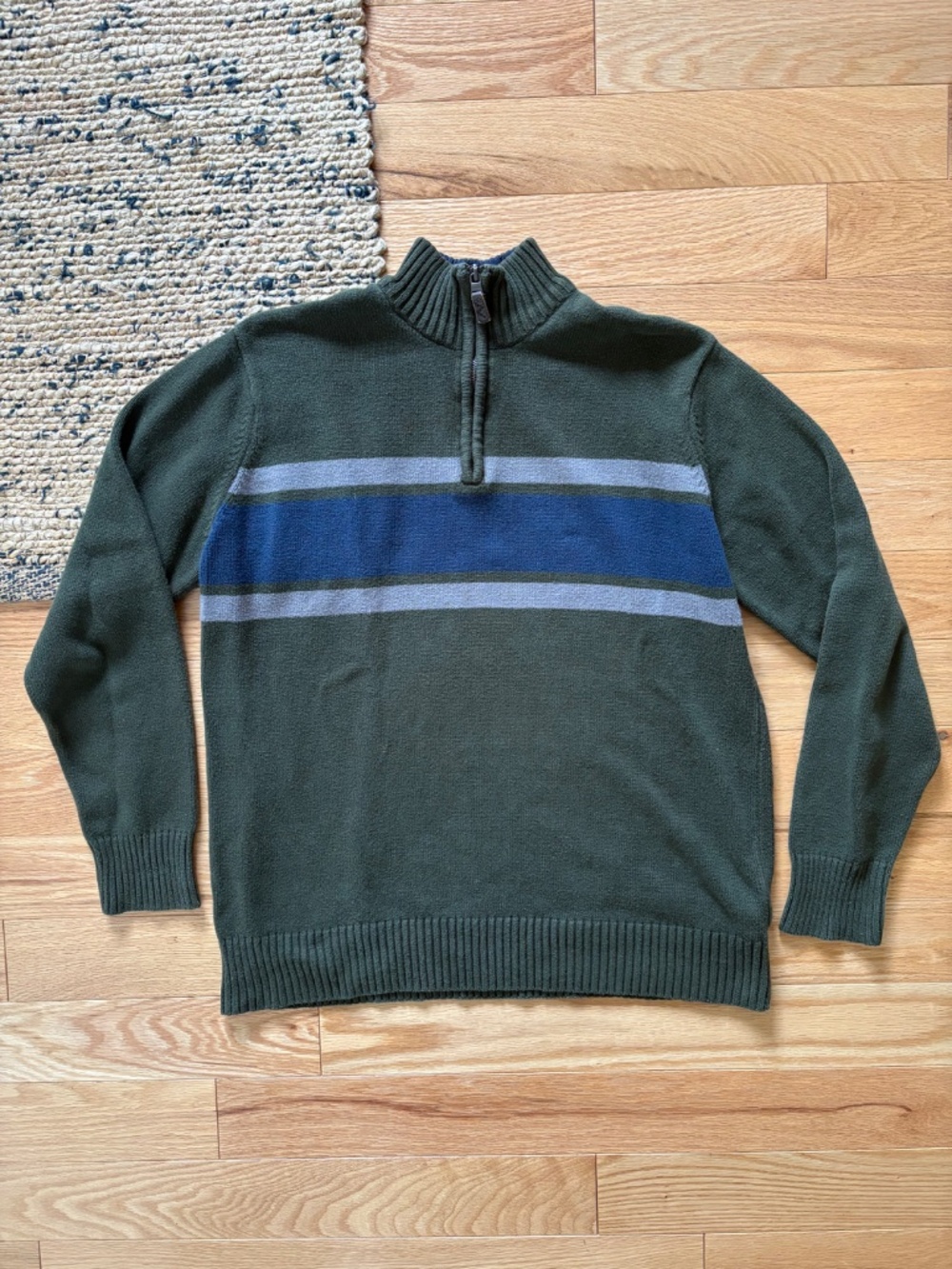 Eddie Bauer 100% cotton sweater zip sweater